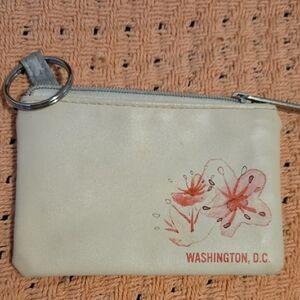 Floral White Coin Purse